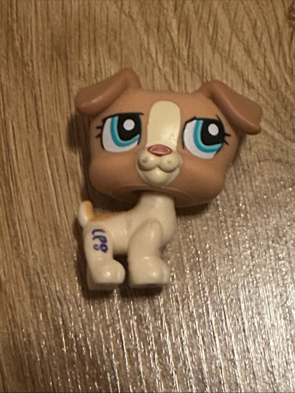 Littlest pet shop dog Jack Russel 1302 - Brown and Cream